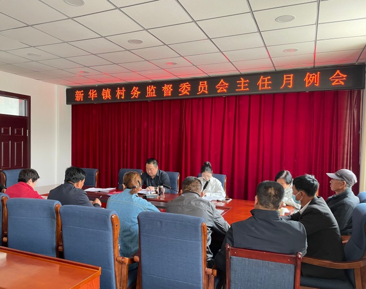 6月30日，临泽县新华镇纪委召开全镇村务监督委员会主任月例会。.jpg